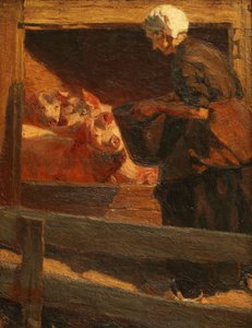 La comida de los cerdos de Fernando Fader